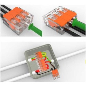 Resim 4lü Mandallı Buat Klemensi 10 Adet / Tırnaklı Klemens 