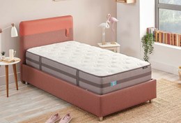 Resim Yataş Bedding Loris Başlık 090lık - 21004 Gül Kurusu - 21711 Krem 