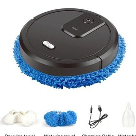 Resim 5'i 1 Arada Kablosuz Akıllı Robotlu Süpürge Çok Fonksiyonlu Süper Sessiz Gri Gri 