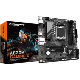 Resim GIGABYTE A620M GAMING X 6400MHz(OC) DDR5 Soket AM5 M.2 HDMI DP mATX Anakart 