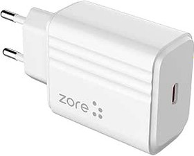 Resim Zore Play Serisi PL2 20W PD Seyahat Şarj Aleti, Beyaz 