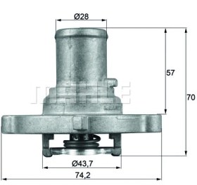 Resim TERMOSTAT (87°) ALBEA PALIO STILO IDEA PUNTO STRADA MAREA 1,2 16 / 1,4 16V 