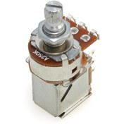 Resim 1 adet Alaşımlı İtme Çekme Potansiyometresi, Bölünmüş Şaft, 250K/500K Direnç, Beyaz, Elektrik Gitar Bas için 