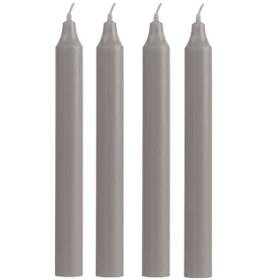 Resim 4 Lü Gri Fener Şamdan Mum 