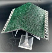 Resim Yeşil Taşlı Siyah Baget Detaylı Ruhsat Kabı 