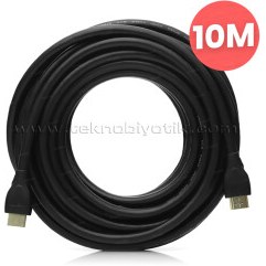 Resim Dark 10 Metre 2.0 HDMI Kablo - 4K 60Hz, 18Gbps, HDR, HDCP 2.2, Dolby, eARC, Altın Uçlu (DK-HD-CV20L1000) 