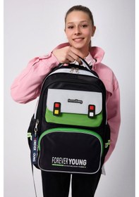 Resim Forever Young Tam Ortopedik Destekli Su Geçirmez Sırt Çantası Fy-2210 Siyah 