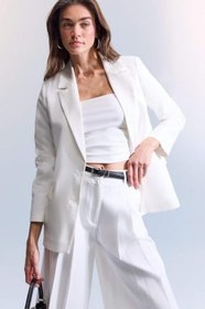 Resim DeFacto Oversıze Tencel Blazer Ceket 