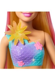 Resim Barbie Büyülü Çiçekler Deniz Kızı Bebeği JDM72 