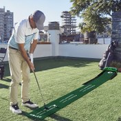 Resim HUAEN Golf Accelerator Pro - Dayanıklı Polyester İç Mekan Putting Matı, Otomatik Top Geri Dönüşü & Delik Arkası Top Toplayıcı, 3, 5, 213.36cm Kılavuzlar - Ev & Dış Mekan Pratiği İçin Mükemmel 