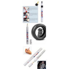 Resim Pileli Store Lastik Yazı Kalemi - Beyaz 