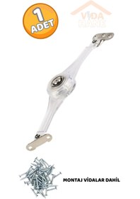 Resim MADE VİDA HANE ŞEFFAF VASTAS CIRCIR MOBİLYA KAPAK MAKASI 1 ADET MONTAJ VİDALAR DAHİL 