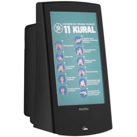 Resim Rulopak Reklamlı Köpük Sabun Dispenseri 500 ml Siyah 