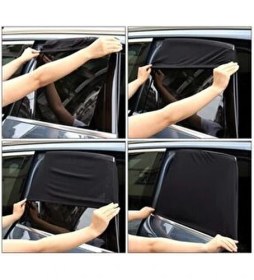 Resim Belirtilmemiş 2 Adet Araba Araç Oto Yan Cam Güneşlik Örtü Perde Kılıf Güneşliği Anne Bebek Emzirme İçin 