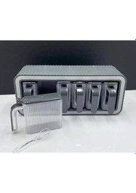 Resim Baroness Bs11057 Akrilik Baharatlık Seti 6 Lı Gri 