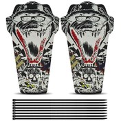 Resim Xiyyadms F11 Modeli Bisiklet Çamurlukları, Ppr Malzeme, 272x156mm, 38g, 2 Adet + Bağlayıcı + Kullanım Kılavuzu Çok Renkli 