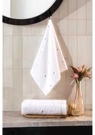 Resim Varol Love Serisi Nakışlı Micro Cotton Banyo Havlu Seti Gri-standart gri 