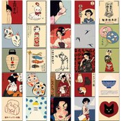 Resim 50 adet Japon Retro Grafiti Stickerları - Dizüstü Bilgisayarlar, Su Şişeleri, Telefonlar, Gitarlar & Daha Fazlası için Yeniden Kullanılabilir Vinil Çıkartmalar - Kırtasiye, Kitaplar & Kasklar için Çok Yönlü DIY Sanat, Kış, Yeni Yıl için Mükemmel 