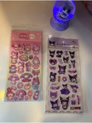 Resim Happystore Kuromi Melody Sticker, İki Sayfa Kabartmalı Sticker Set 