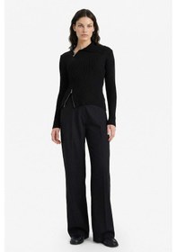 Resim Defacto Slim Fit Dar Kesim Hırka G9075ax25wnbk81 Siyah-bk81 