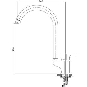 Resim Gpd Tek Gövde Eviye Bataryası Atros Beyaz Granit Renk Mte65-Bg 