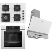 Resim Ferre Steamart-Fryart-Sılentart Serisi Beyaz Set (SC406-WFA + QEP64CB +D081-SA) - Döküm Izgara / 65 