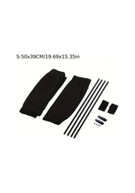 Resim Dashanshop 2 Adet Katlanır Uv Koruma Otomobil Güneşlik & Yan Pencere Perdesi Siyah 50x39cm 