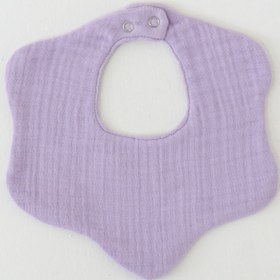 Resim elibaby %100 Organik Pamuk 4 Katlı Multi Ekstra Yumuşak Müslin Çiçek Önlük Lavanta, Mama ve Salya Önlüğü 