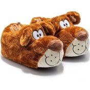 Resim Twigy Fibert AA0623 Kadın, Garson Boy Hayvanlı Panduf Kahverengi 36/41 Kahverengi 