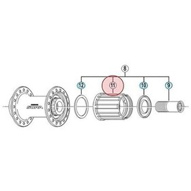 Resim Shimano Fh-r8150 Arka Göbek Flibber Y3ex98040 Siyah 