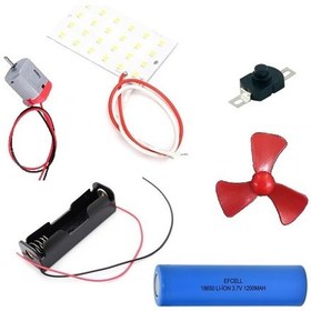 Resim Led Panel Motor Pervane Elektrik Deney Seti - Öğrenci Elektrik Devresi 