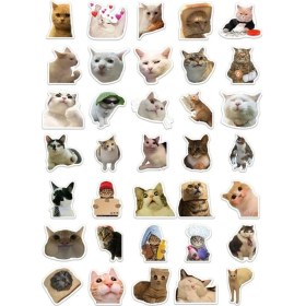 Resim Elivora "kedi Seti" 35 Adet - Bullet Journal - Ajanda - - Defter - Laptop-Tablet Için 
