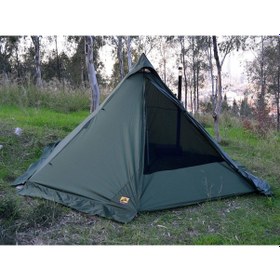 Resim Bushlove Mega Xl Hot Tent Teepee Soba Çıkışlı Çadır V2 Haki 