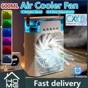 Resim Taşınabilir Su Isıtma Fanı ile Sis Fonksiyonu - 600Ml Su Tankı, Pil Gerektirmez, 3 Hız Ayarı, 7 Renkli LED Işıklar, Ayarlanabilir Sis Püskürtme, Ultra-Sessiz Çalışma, Enerji Tasarruflu Kişisel Klima ile Nemlendirici, USB Güçlü, Ev, Ofis ve Seyahat İçin Uygun, Beyaz/Siyah Renklerde Mevcut, 3 Hız Ayarı, 7 LED Işıklar, Kişisel Soğutma Deneyimi, Ofis Soğutma Fanı, Sis Nemlendirici. 