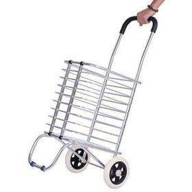 Resim İsmiyle Al Katlanabilir Taşınabilir Alışveriş Pazar Arabası Market Arabası 30 Kg 