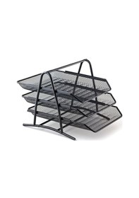 Resim Bion Perfore 3'lü Evrak Rafı Siyah 