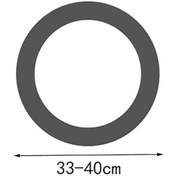Resim Novahub Çok Renkli Direksiyon Kılıfı Silikon Araba Elastik Eldiven Kılıfı Trend Araba Kılıfı Evrensel Siyah Siyah 