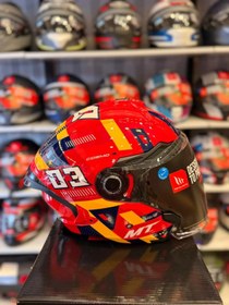 Resim MT Helmets KASK MT COSMO SV SERGIO GARCIA E5 PARLAK KIRMIZI 