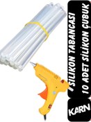 Resim KARN Sıcak Mum Silikon Tabancası | 10 Adet Çubuk Silikon Hediyeli 