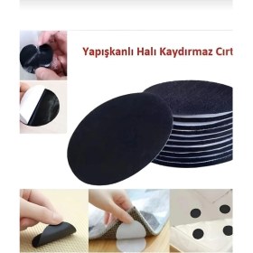 Resim Pratik 20 Adet Halı Kilim Minder Nevresim Örtü Kaydırmaz Cırt Bant Seti Yapışkanlı Halı Kaydırmaz 