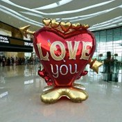 Resim 1 adet 101.6 cm Cupid Oku Kalp Şekilli Alüminyum Folyo Balon - Kendinden Kapalı, Sevgililer Günü, Düğünler, Teklifler, Doğum Günleri, Yeni Yıl Süsleri için İdeal - Elektrik Gerektirmez, Düğün Süsleri | Romantik Dekor | Süs Balon 