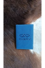 Resim EFE DERİ Chery Deri Dikişli Araç Ruhsat Kılıfı Kabı Oto Ruhsatlık Araba Ruhsat Koruyucu 