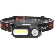 Resim Trendooze Usb Triline Su Siyah Şarjlı Mini Kafa Geçirmez Feneri Cob Hy Siyah 