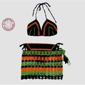 Resim Uretti - Aslı 5776 - El Yapımı 3'lü Bikini Takımı - S/m/l Çok Renkli 