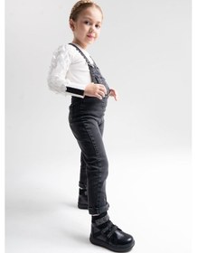 Resim Mnpc Kız Çocuk Siyah Hakiki Deri Suya Dayanıklı Günlük Bot 25k3b110312 Siyah 