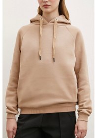 Resim Never More Kapüşonlu Sweatshirt Kahve Kahve 