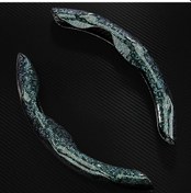 Resim Xuweiwei Yeşil Evrensel Direksiyon Kılıfı Koruyucu Şık Mozaik Desenli Yeşil 