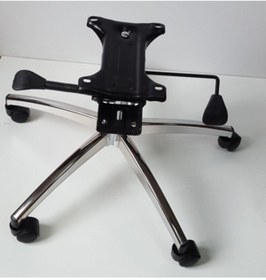 Resim YILDIZSİT Büro Koltuğu Yıldız Ayağı Çift Kollu Kuyruklu Mekanizma Krom Pistonlu Çap 70 Cm 