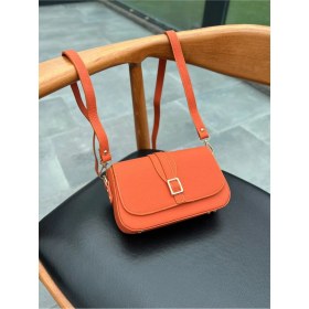 Resim Mft Leather 1524 Viola Hakiki Deri Çanta Turuncu 