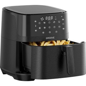 Resim E&D Collection Groove XXL 7L 1800W WiFi Airfryer Air Fryer Yağsız Sıcak Hava Fritözü Siyah 